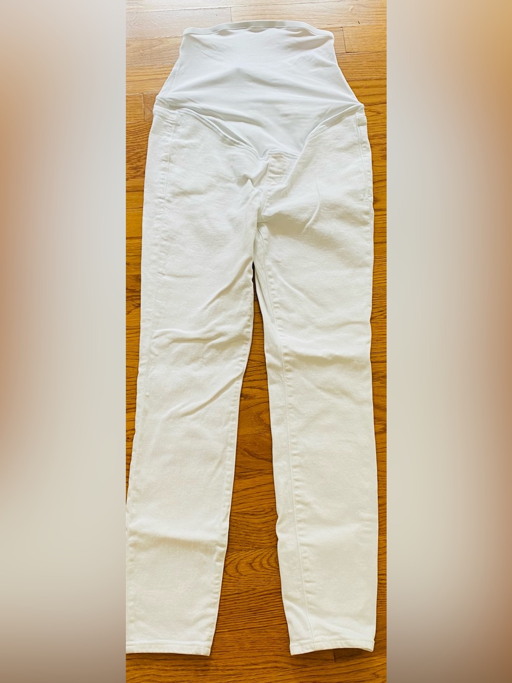 Women’s White Maternity Stretch Jeans - Skinny Fit